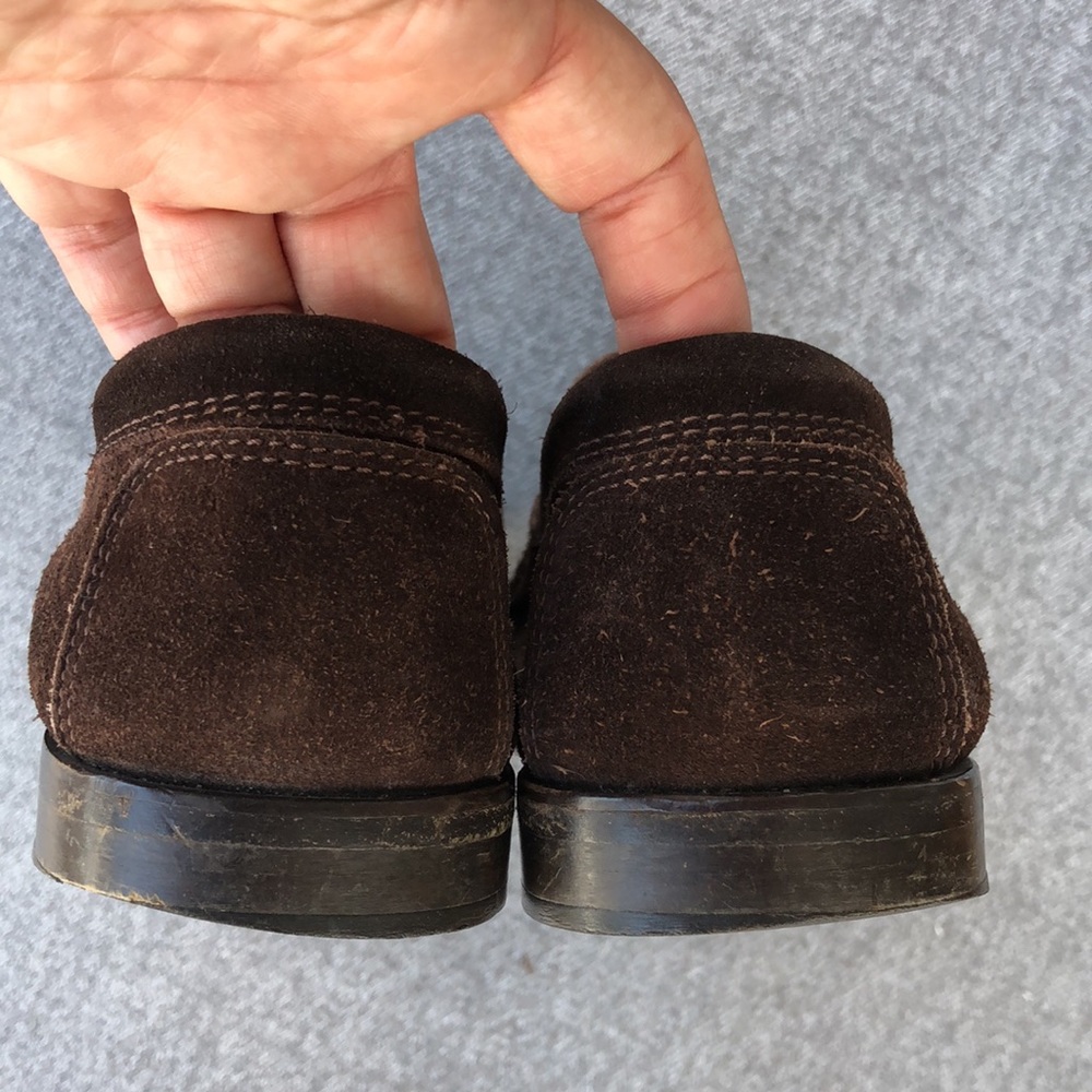 GUCCI Horsebit Suede Leather Loafers - Picture 6 of 9